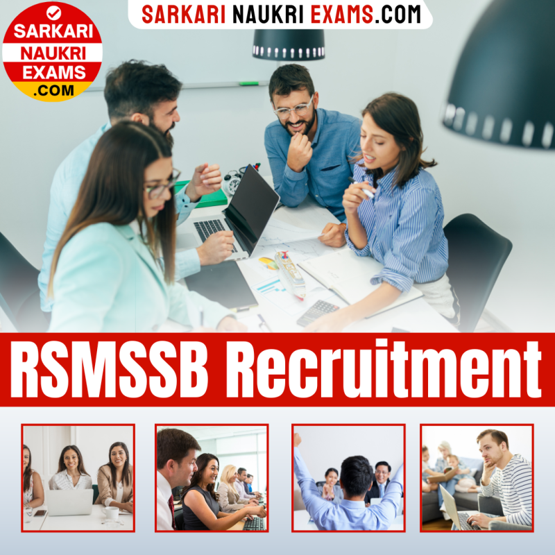 RSMSSB Recruitment 2023 Latest Govt Jobs Rajasthan RSMSSB Vacancy