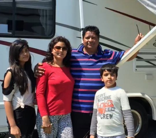 Siddharth Singh with whole family