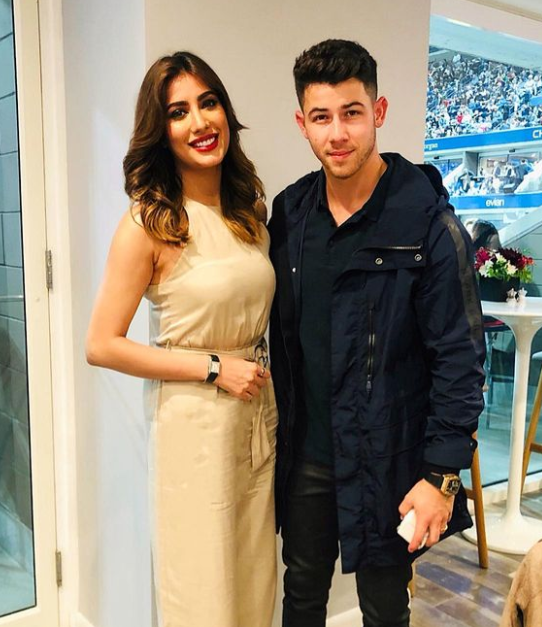 Mehwish with Nick Jonas