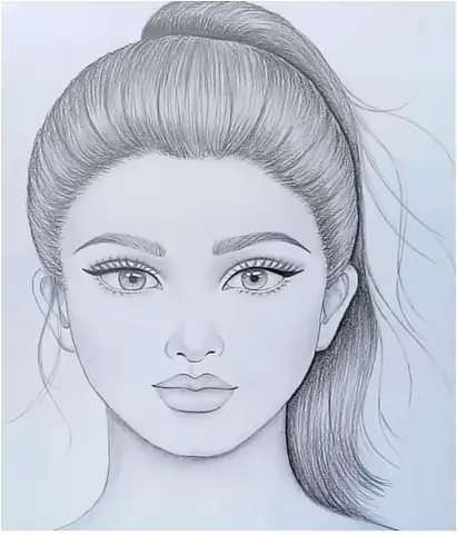 Farjana Drawing Academy - Girl face, Easy, Hat, Boy, Friends, Sketches ...