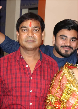 Kaushal Amann with his father