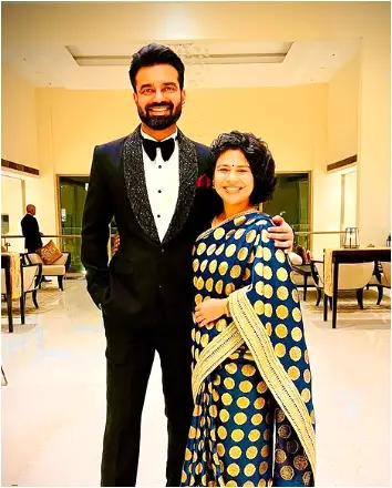 Abhishek Singh with his wife