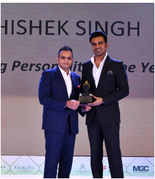 Abhishek Singh received the award