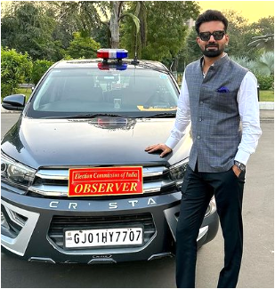 Abhishek Singh with car