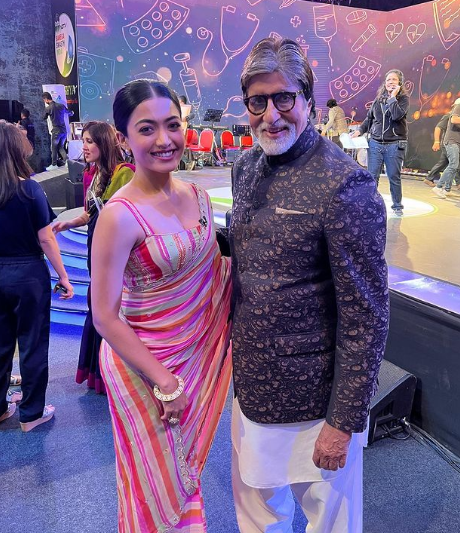 Rashmika Mandanna with Amitabh Bachchan