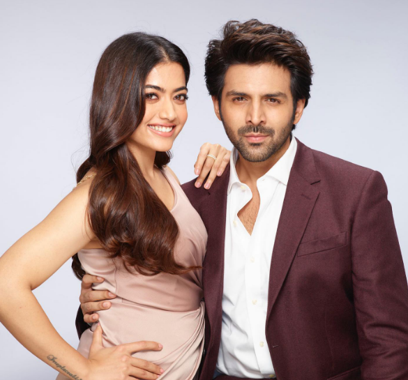 Rashmika Mandanna with Kartik Aaryan