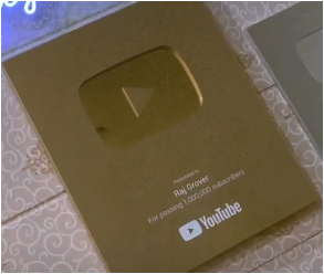 Youtube Gold Button