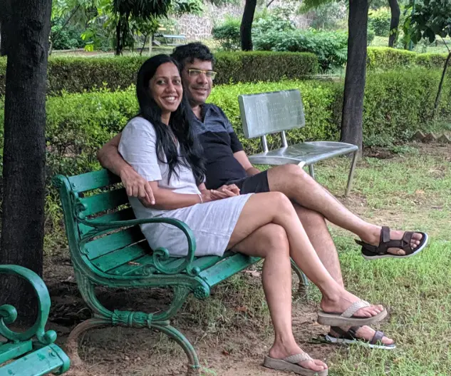 Maheshwer Peri with Wife