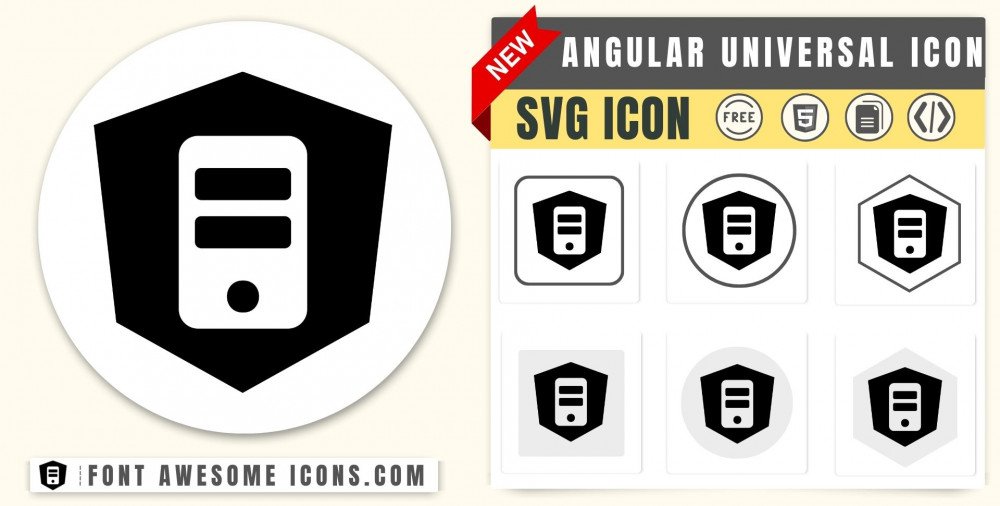 Angular Universal Icon SVG Free Angular Universal SVG Icon Code Path 