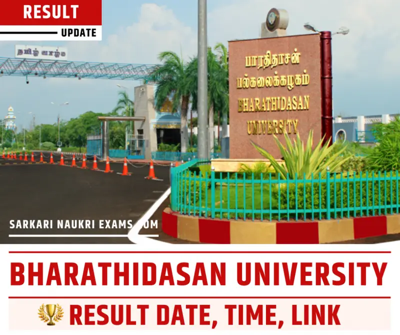 Bharathidasan University Result 2022 (OUT!) BDU UG, PG Result bdu.ac