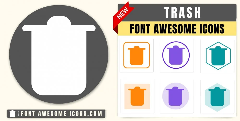 Biểu tượng thùng rác Font Awesome đã trở thành một biểu tượng quen thuộc trên các trang web và ứng dụng của chúng ta. Hình ảnh đậm nét và dễ nhìn giúp người dùng dễ dàng xử lý rác thải một cách nhanh chóng và hiệu quả. Hãy cùng chiêm ngưỡng biểu tượng thùng rác Font Awesome thú vị này!