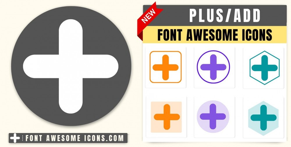 Font Awesome Plus (+) Icon Fa Fa Plus, Fas Fa Plus, Fa Solid Fa Plus