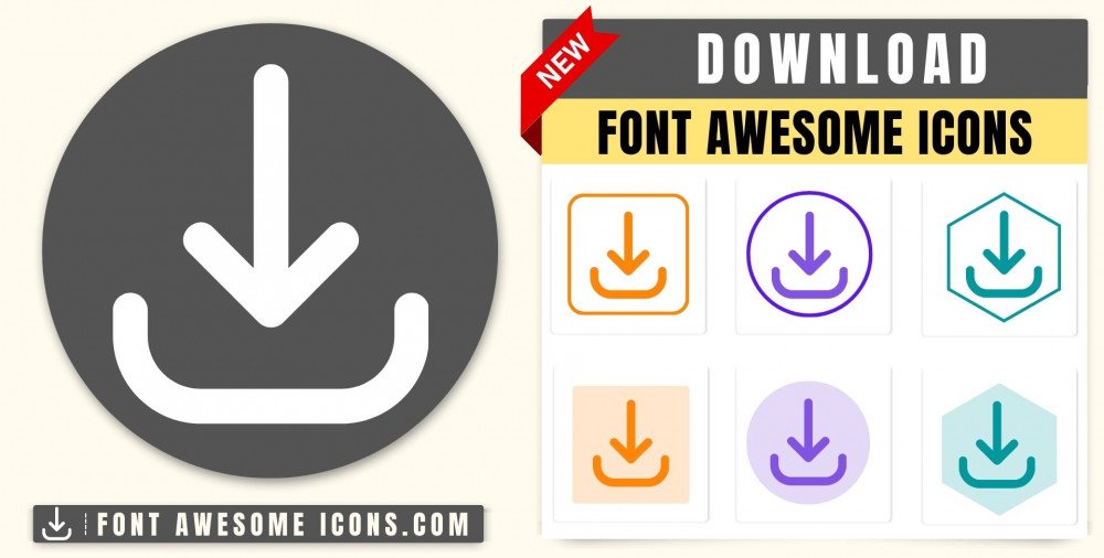 Font Awesome download Icon - HTML, CSS Class fa fa download, fa fa ...