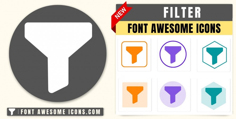 Font Awesome Filter Icon