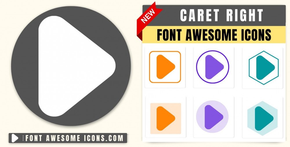 Font Awesome Caret Right Icon HTML CSS Class Fa Fa Caret Right Fa 