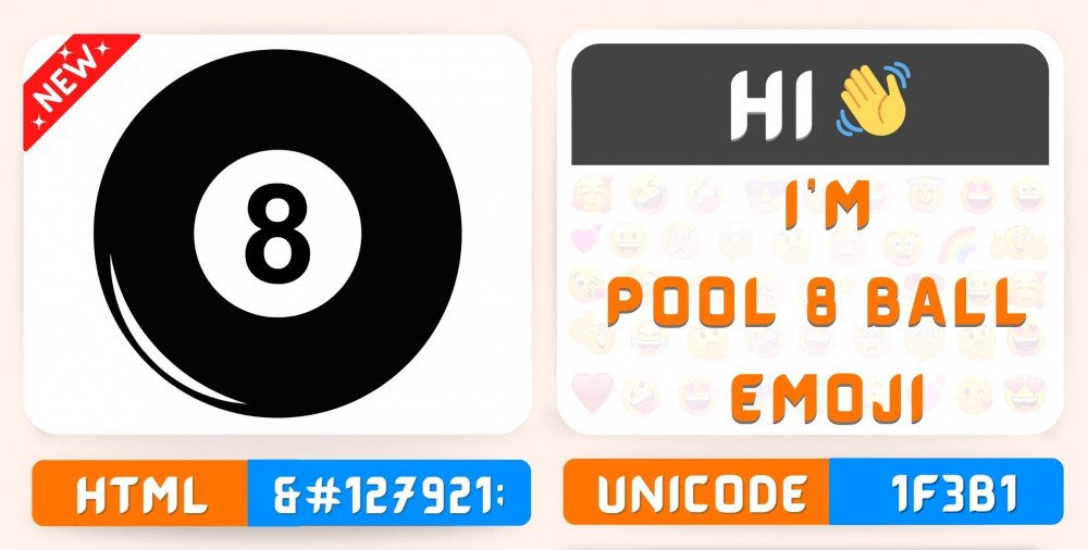 Pool 8 Ball Emoji Copy Paste Meaning Unicode