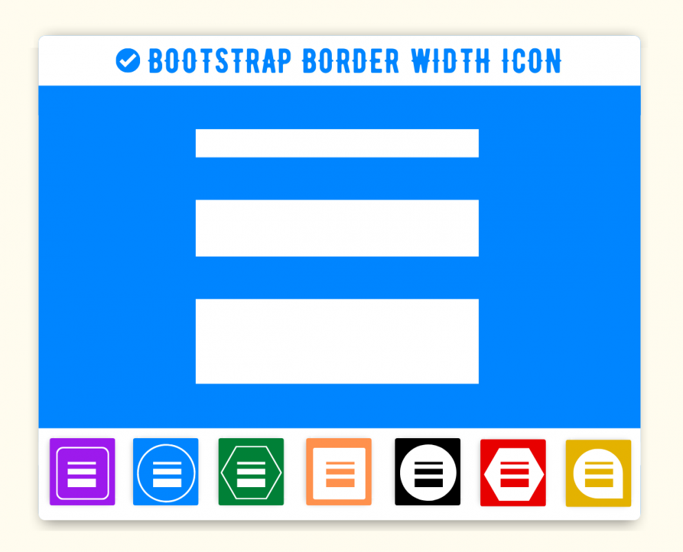 Bootstrap Border Length