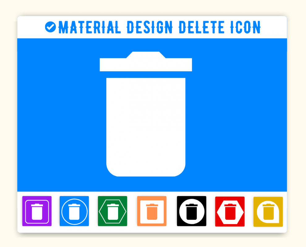 Material Design Delete Icon Remove Material UI Delete Icon Vuetify 