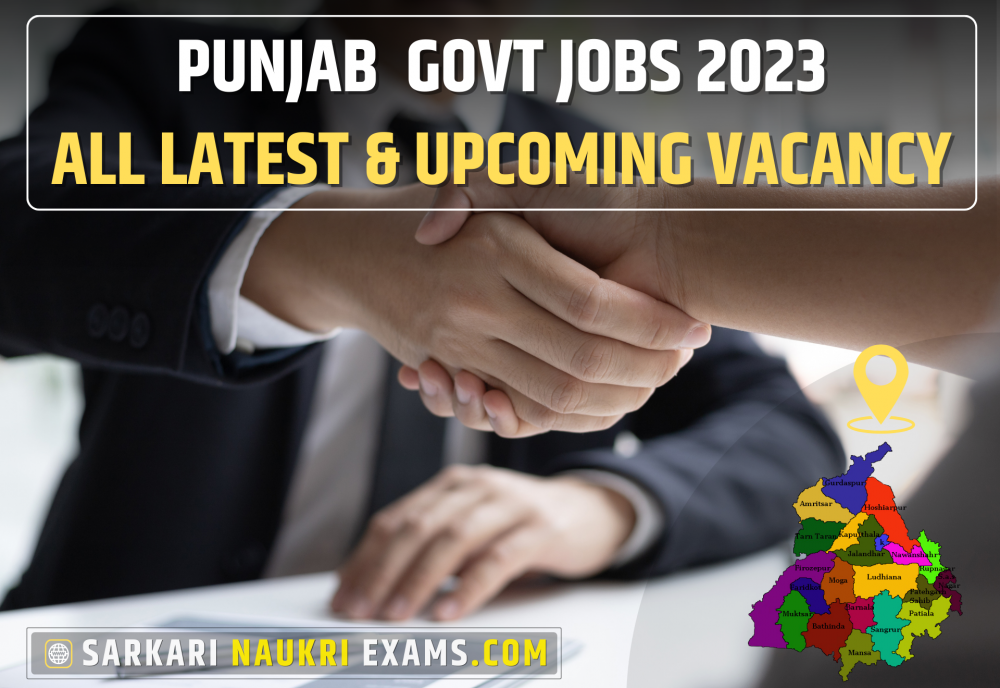 Punjab Govt Jobs 2024 Sarkari Naukri Punjab Vacancy