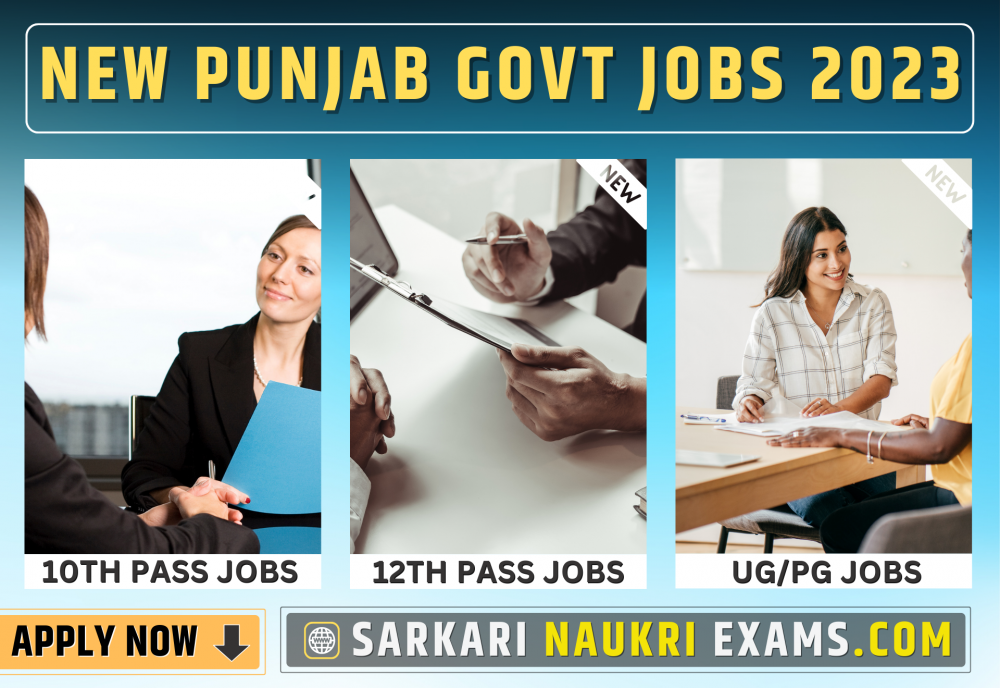 Punjab Govt Jobs 2024 Sarkari Naukri Punjab Vacancy