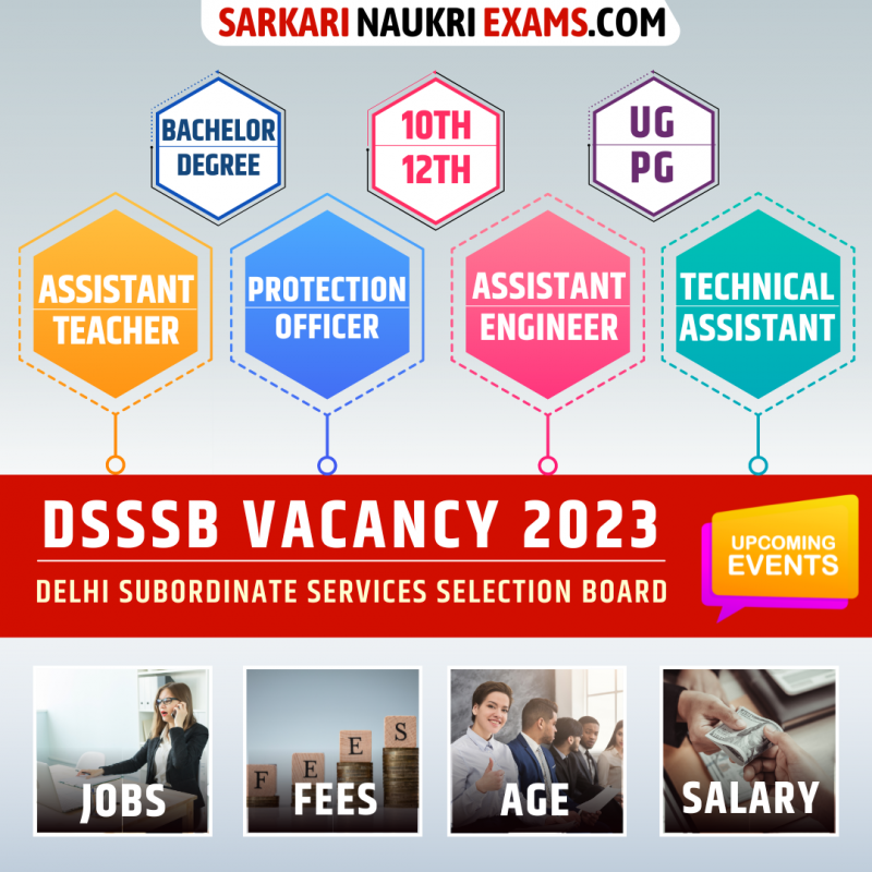 DSSSB Recruitment 2024 Vacancy dsssb.delhi.gov.in