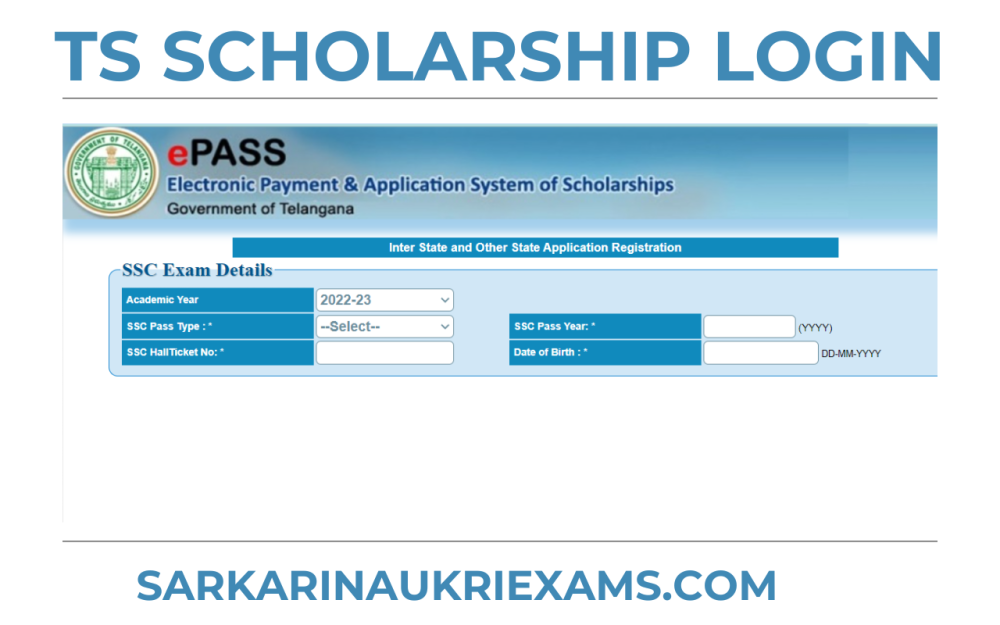 Telangana TS EPass Scholarship 2023 Last Date Post Matric, Overseas