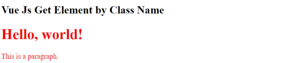 Vue Js Get Element By Class Name Javascript Example