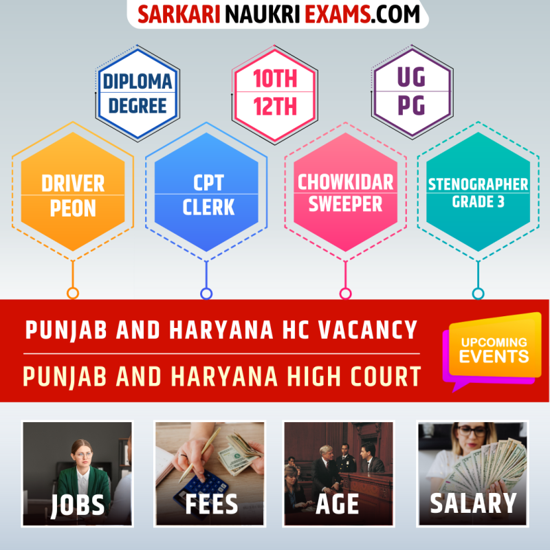 Punjab and Haryana High Court Recruitment 2024, Sarkari Naukri