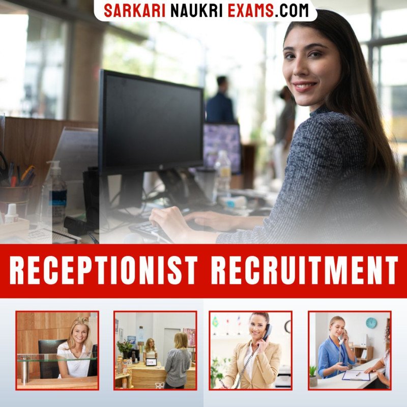 Receptionist Govt Jobs 2024 | Receptionist Recruitment, Vacancy, Form