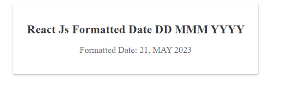 React Js Date Format Example DD MM YYYY DD MM YYYY