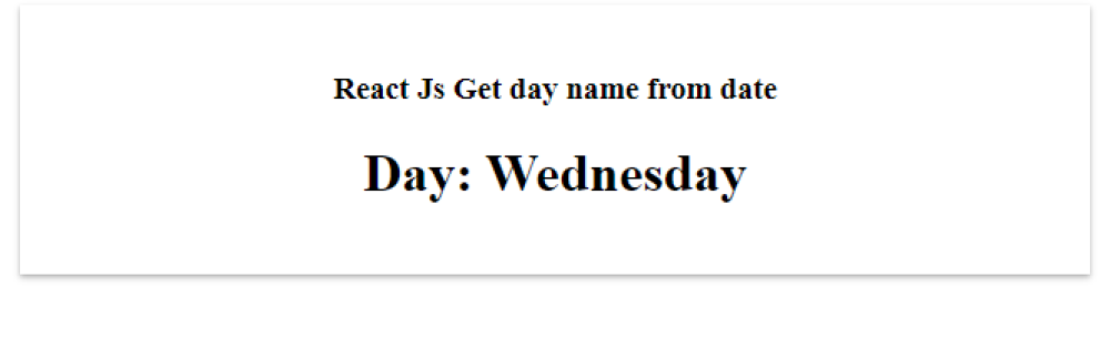 javascript-get-day-from-date-react-js