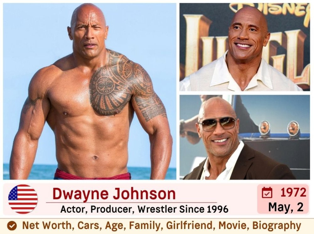 Dwayne 'The Rock' Johnson's Net Worth, Height, Wife, Age & More - DMARGE