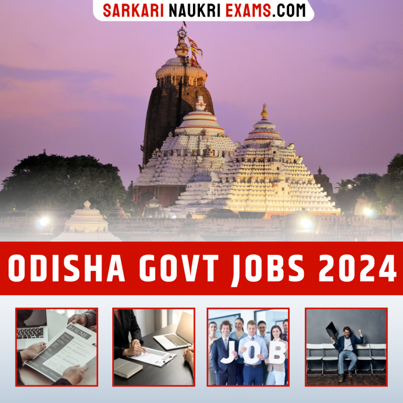 Odisha Govt Jobs 2024 Sarkari Naukri / Odisha Vacancies 202425