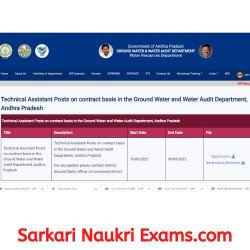 APSGWD Technical Assistant Recruitment Form 2022