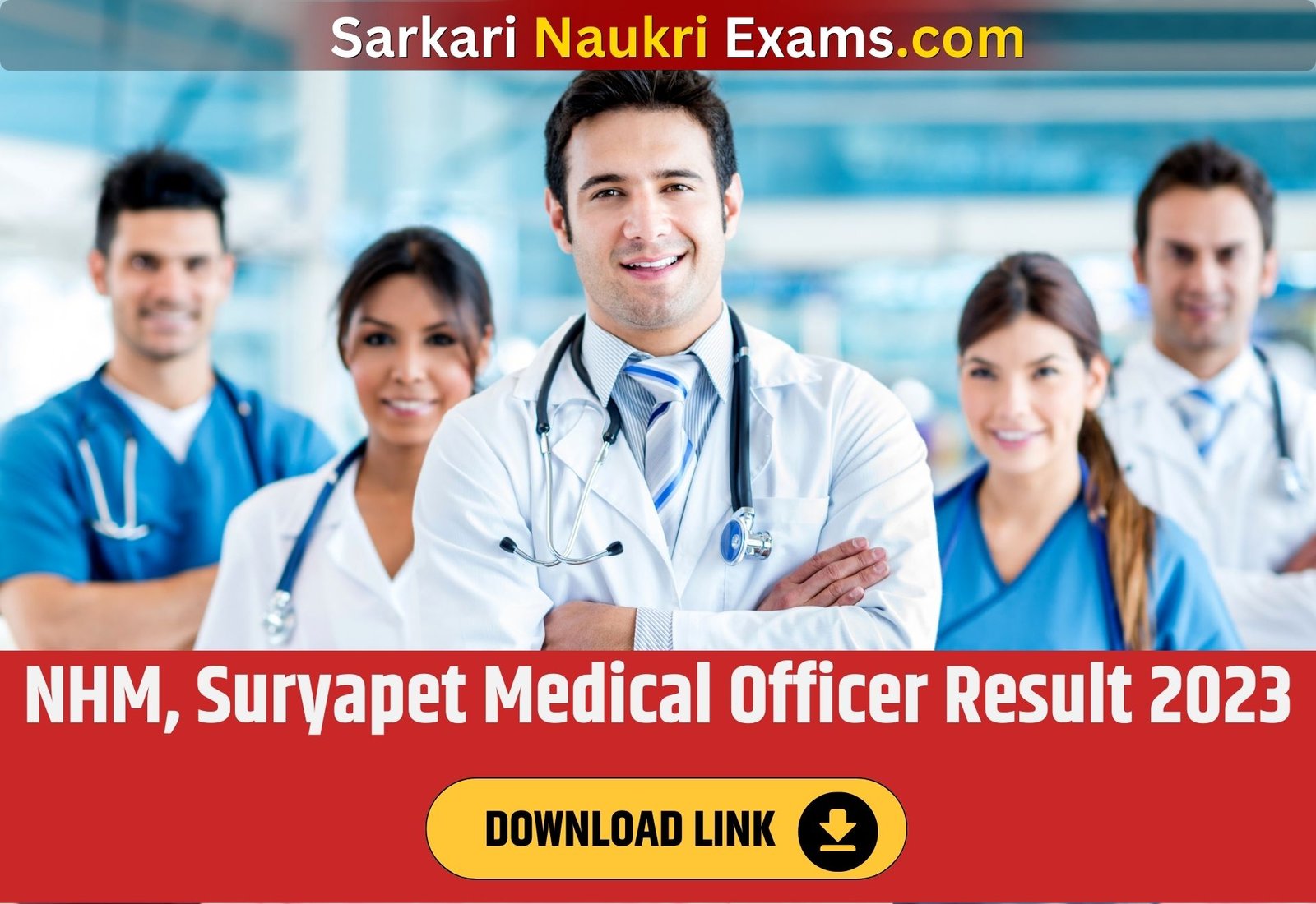 NHM, Suryapet Medical Officer Result 2023 | Download Link, [Merit List] 