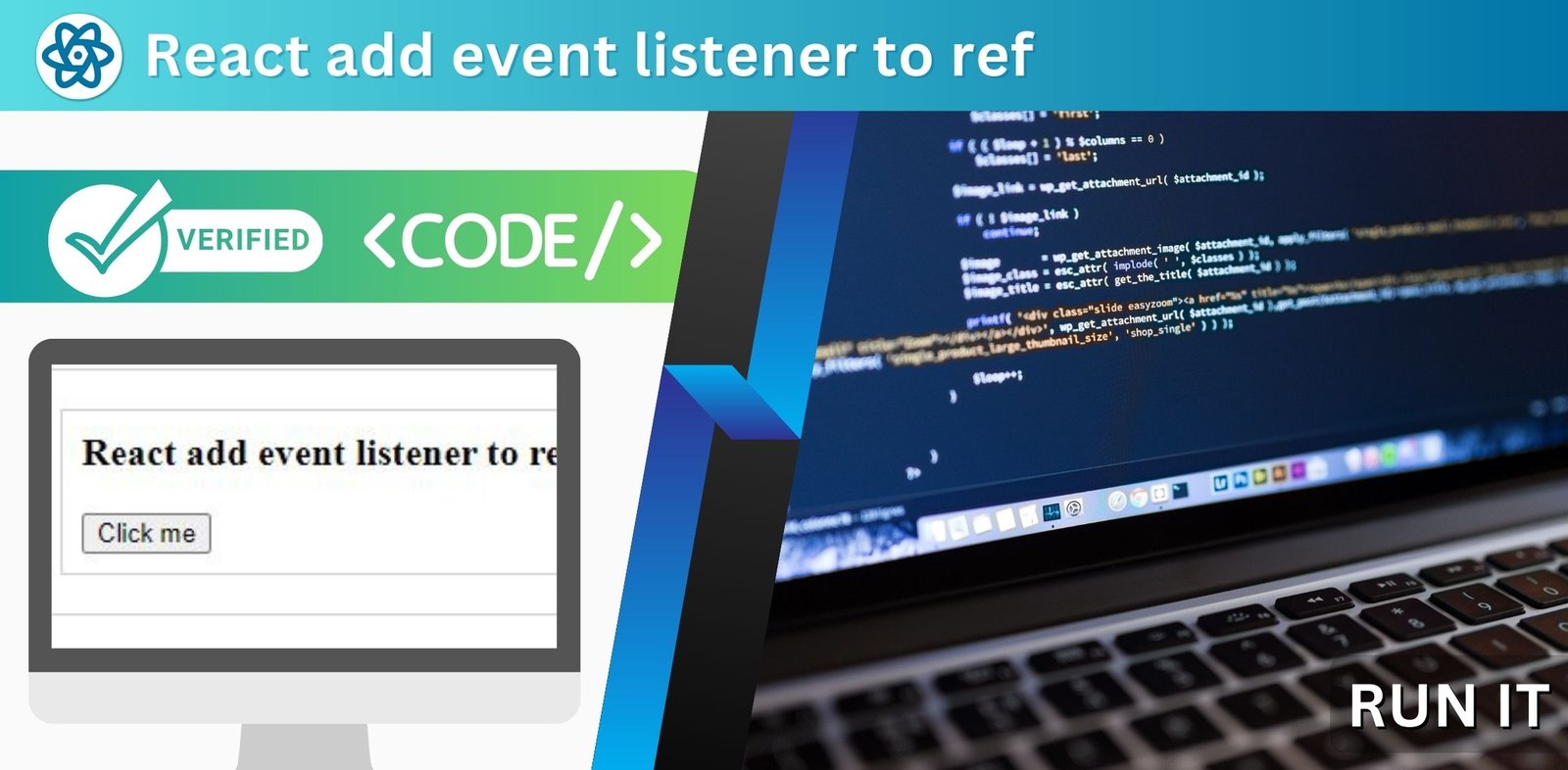React add event listener to ref