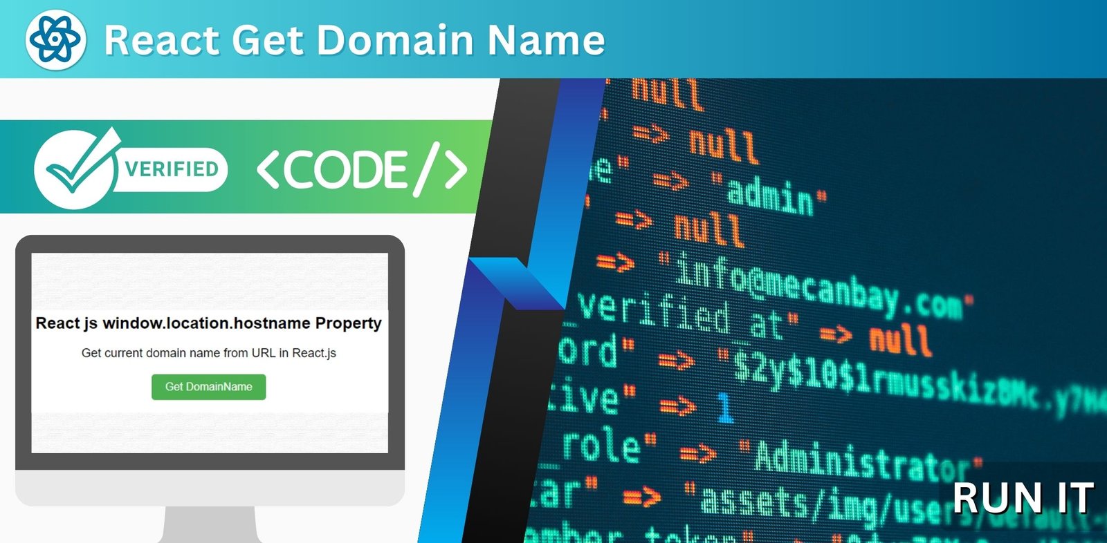 React Js Get Current Domain name | Hostname
