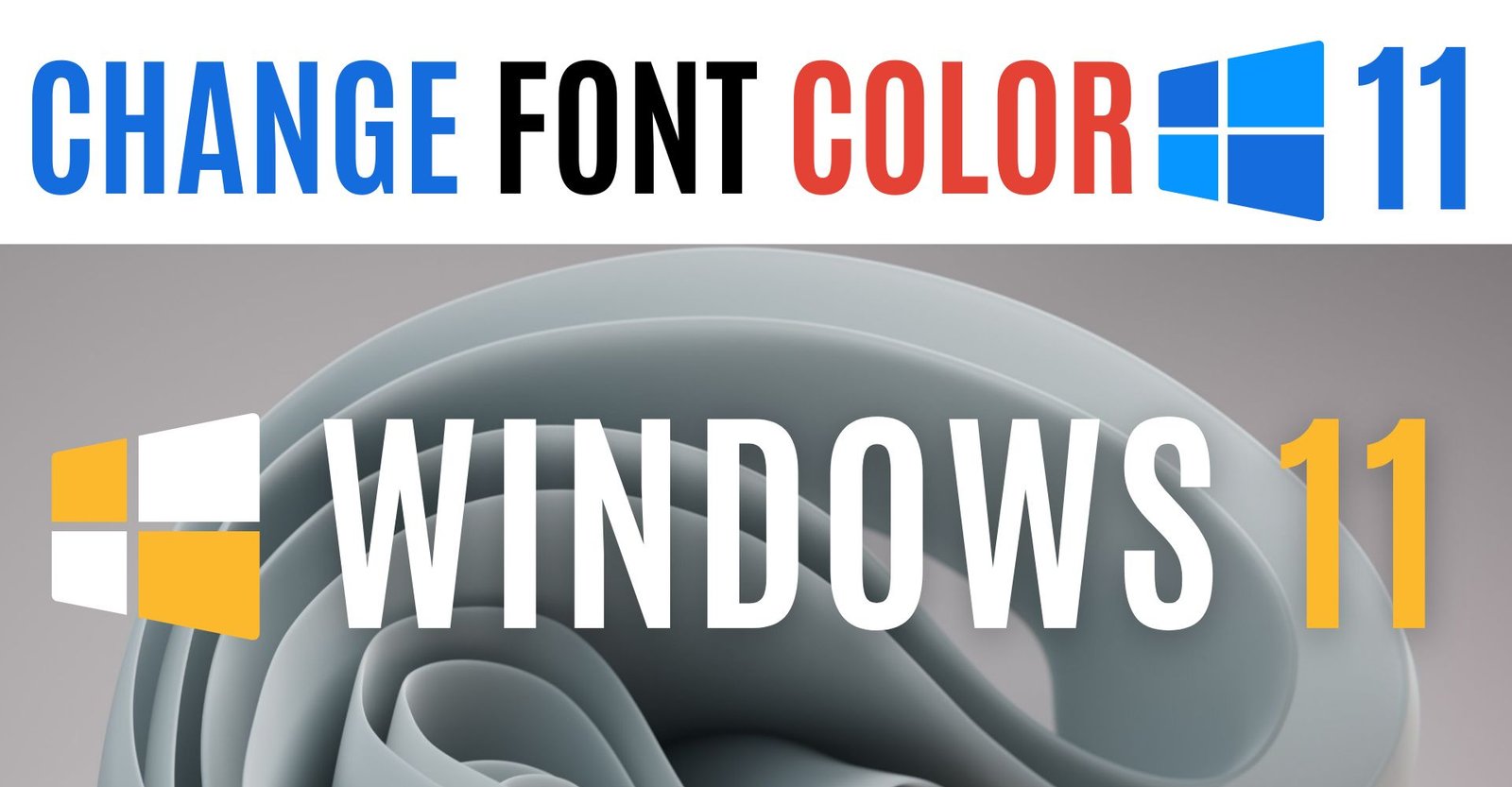 How to change font color in windows 11 Desktop, Laptop?