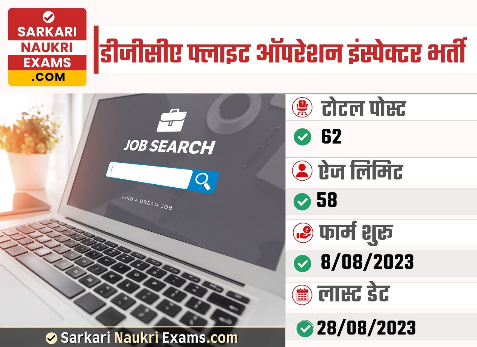 DGCA Flight Operation Inspector Recruitment 2023 | Online Form - 2024