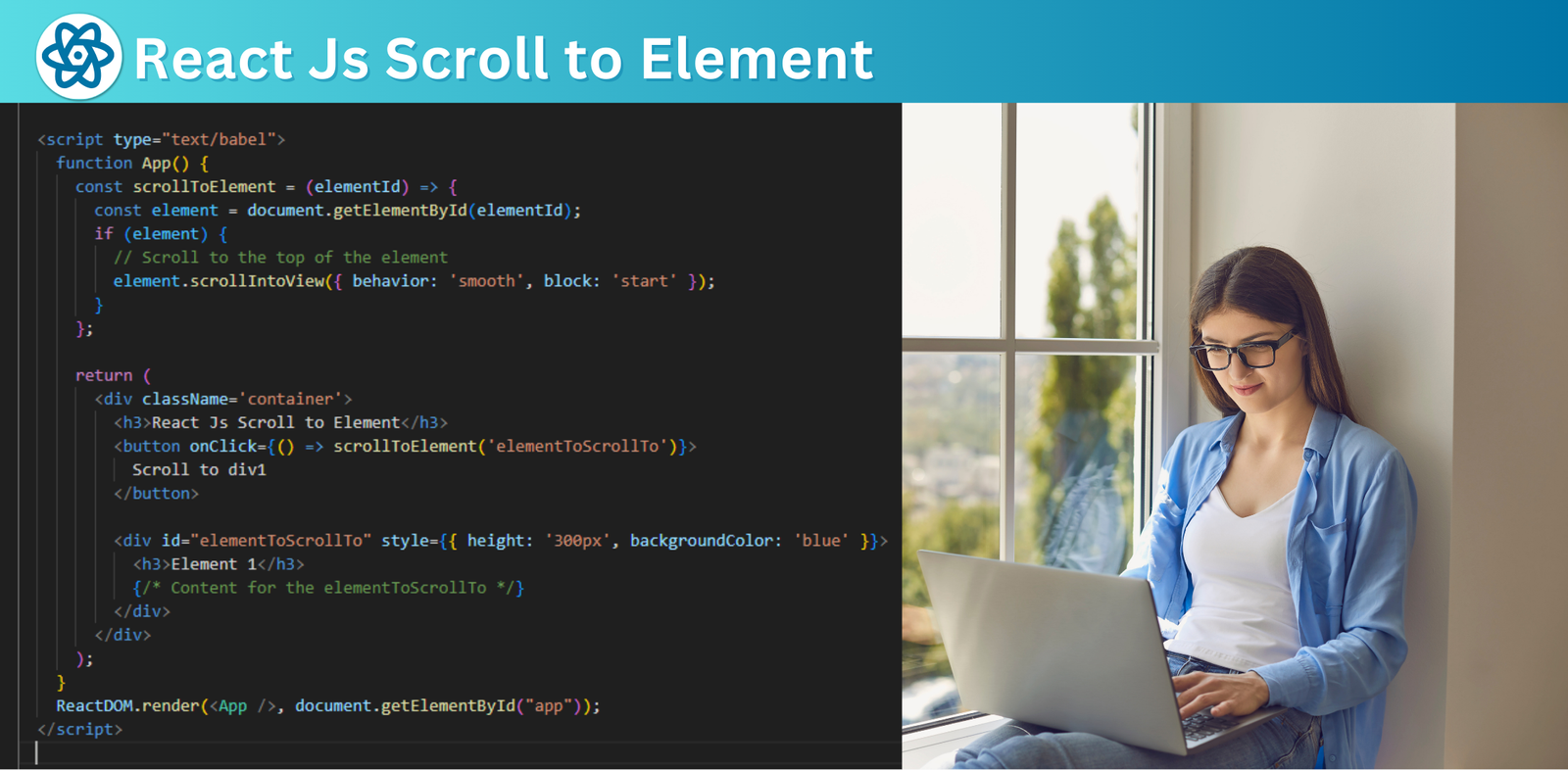 React Js Scroll to Element 
