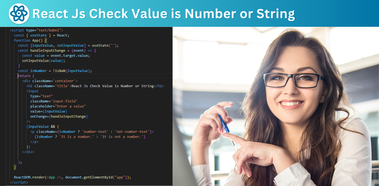 React Js Check Value is Integer or String