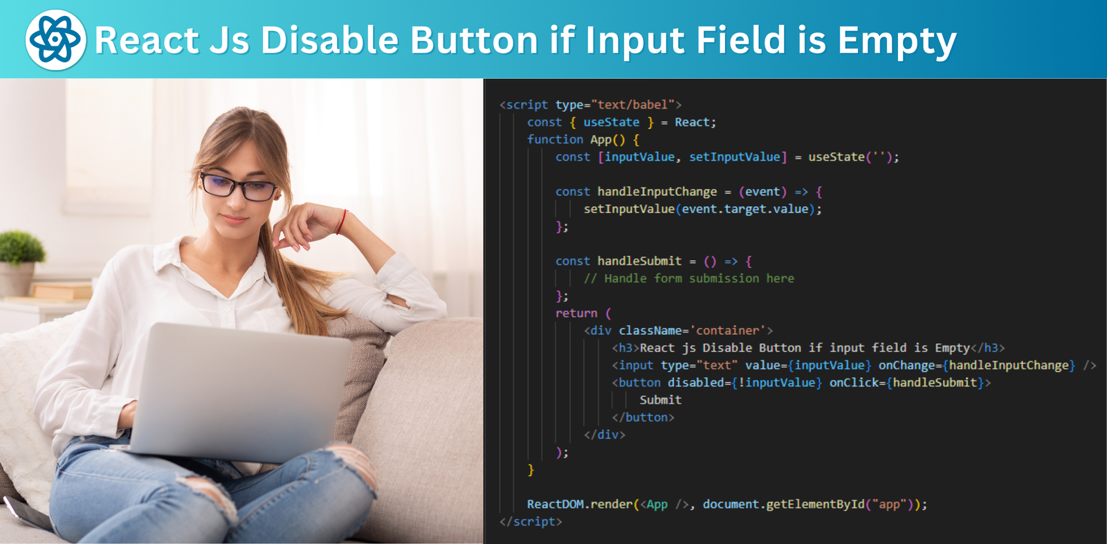 React Disable Button if Input Empty