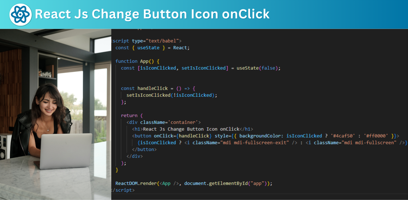 React Change Icon on Click