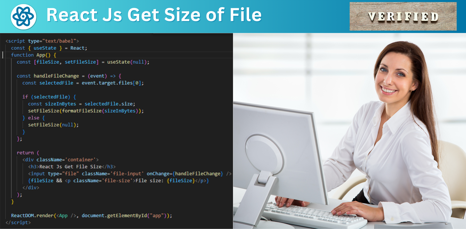 React Js Get Size of File