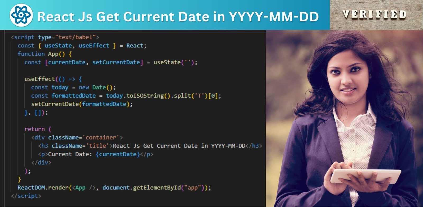React Js Get Current Date in YYYY-MM-DD