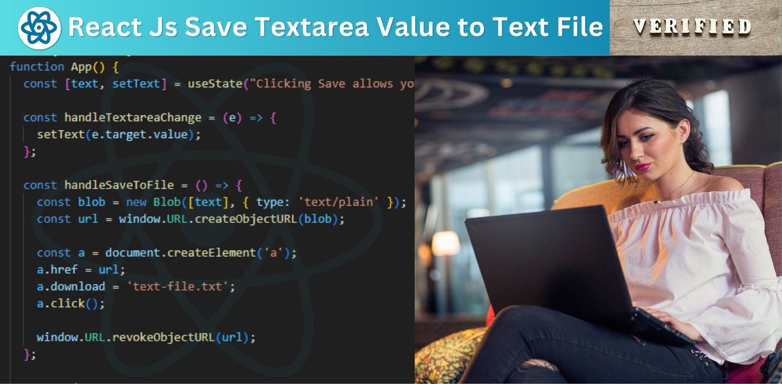 React Js Save Textarea Value to Text File