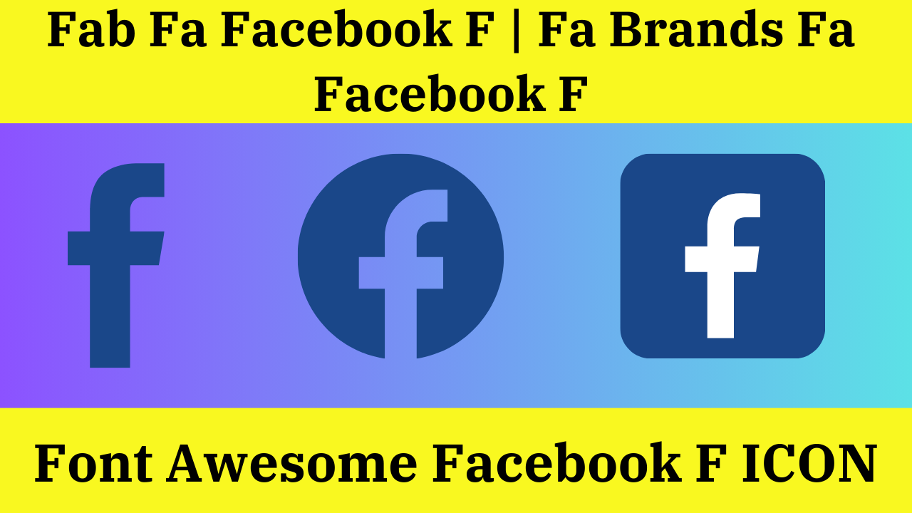 Font Awesome Facebook F : Fab Fa Facebook F, Fa Brands Fa Facebook F