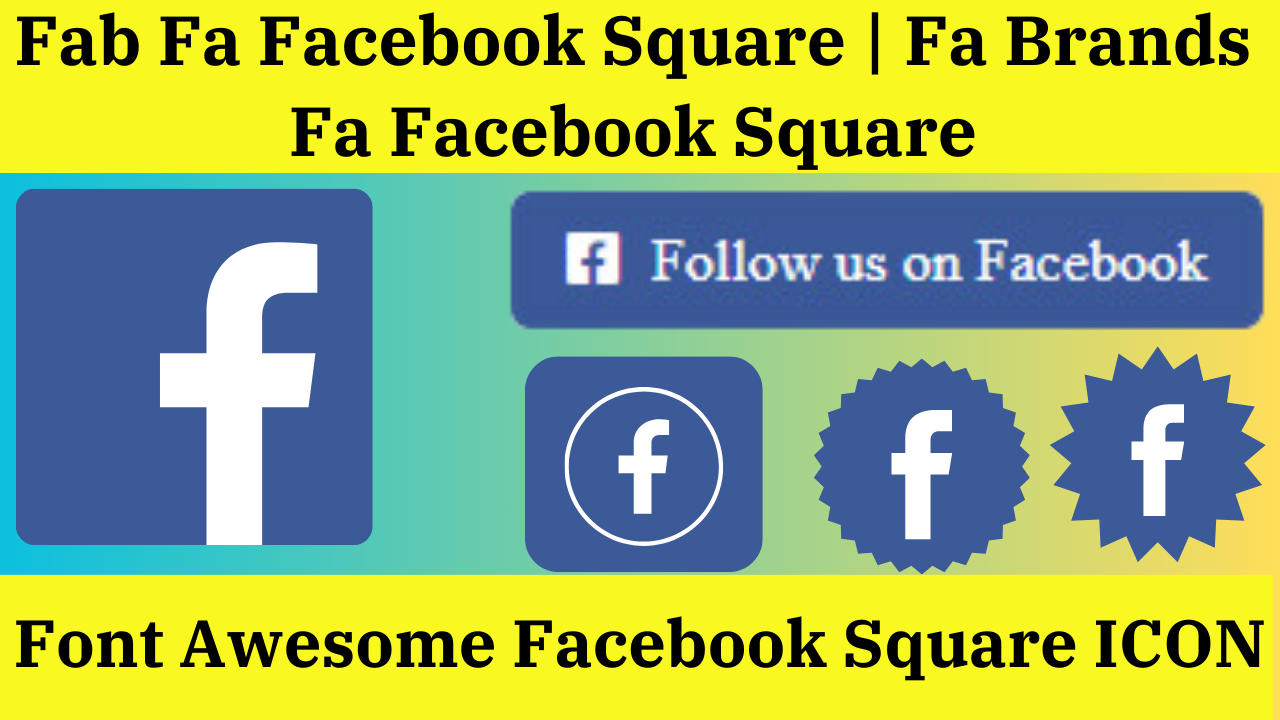 Font Aweosme Facebook Square : Fab Fa Facebook Square, Fa Brands Fa Facebook Square