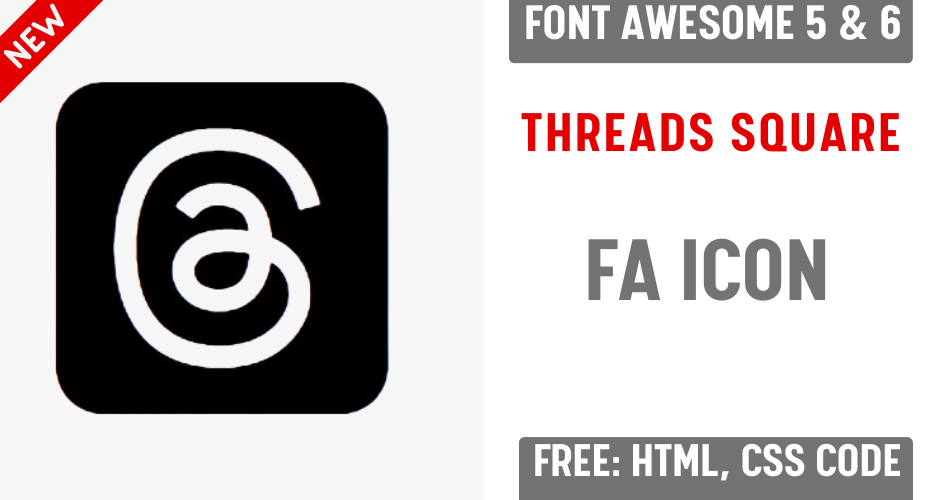 Font Awesome Square Threads : Fab Fa Square Threads,Fa Brands Fa Square